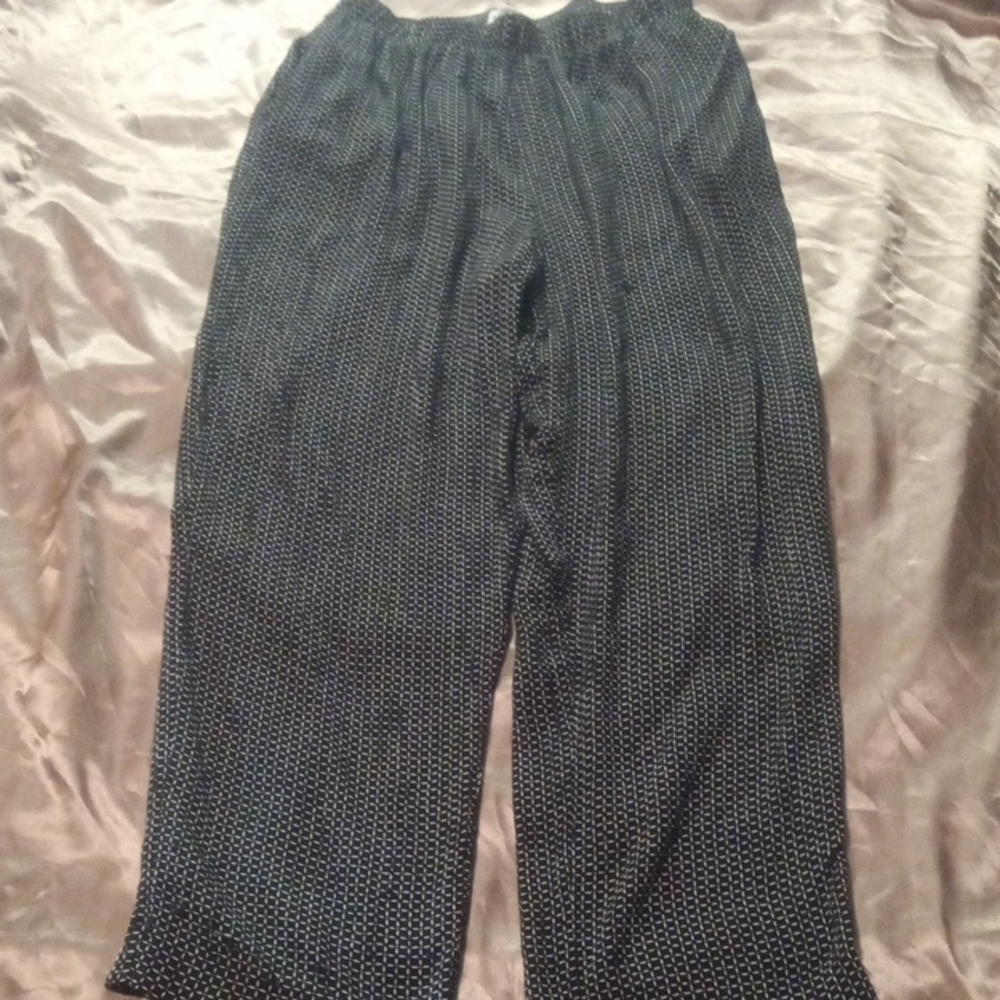 Black and White Patterned Pants